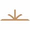 Ekena Millwork Richland Timber Gable Bracket, Western Red Cedar, 108"W x 40"H x 5 1/2"D x 5 1/2"F, 9/12 Pitch GBW108X40X0606RIC00SWR - alternate 1